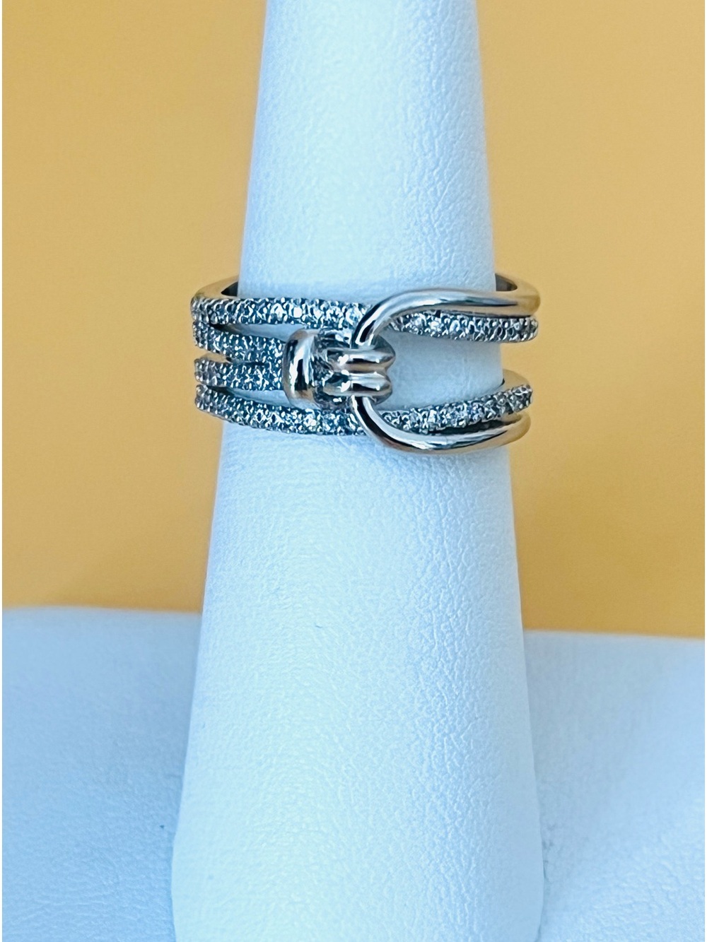 Adjustable Stainless steel knot Ring